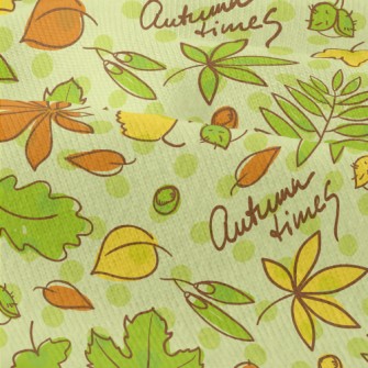 Autumn Green Leafy Nuts Modern Jersey