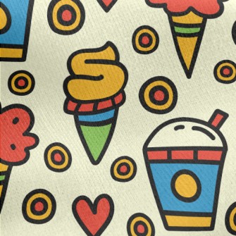 Delicious Ice Cream Jersey Backed Fleece