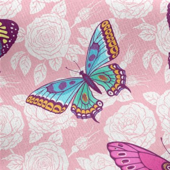 Gorgeous Butterfly Jersey Backed Fleece
