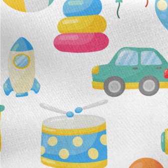 Transportation Toys Jersey Backed Fleece