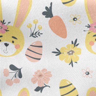 Beautiful Flowers And Cute Rab Jersey Backed Fleece