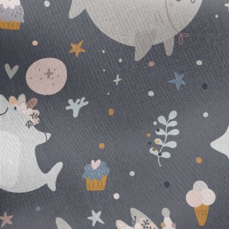 Good Night Shark Jersey Backed Fleece