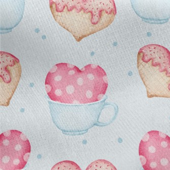 Sweetheart Cookie Coffee Jersey Backed Fleece