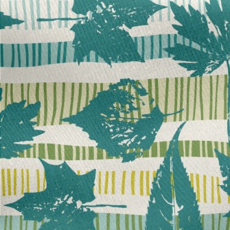 Artistic Arrangement Of Leaves Jersey Backed Fleece