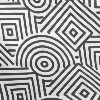 Geometric Maze Pongee