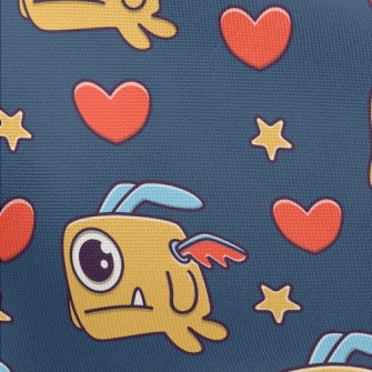 One-eyed Monster With Rabbit E Pongee