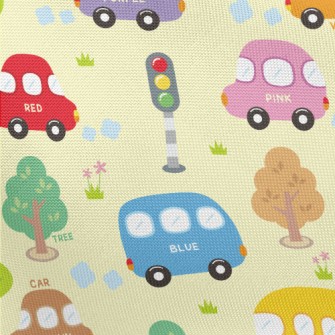 Cute Mini City Pongee