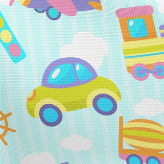 Colorful Toys Pongee