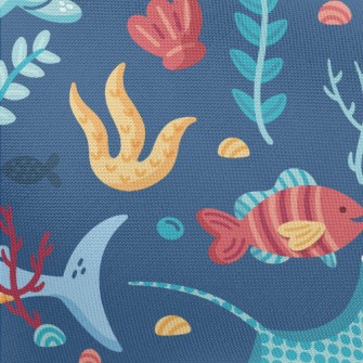 Lively Marine Life Pongee