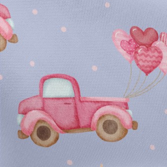Romantic Hearts Balloon Car Pongee