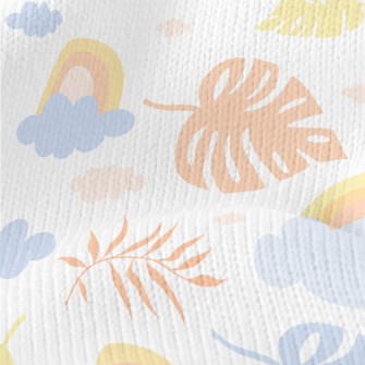 Rainbow And Palm Trees Stretch Jersey