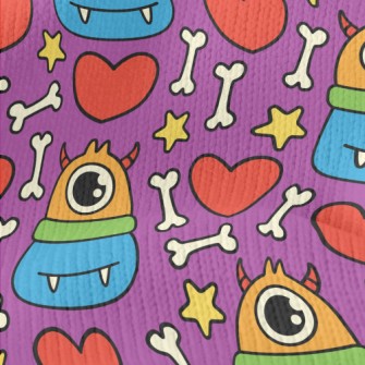 Cute One-eyed Monster Stretch Jersey