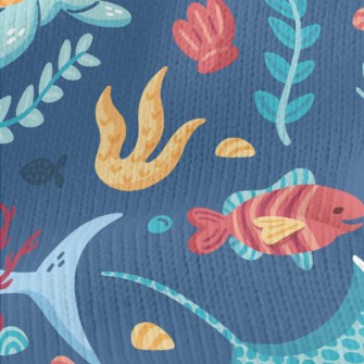 Lively Marine Life Stretch Jersey