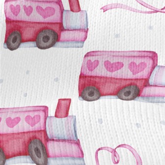 Ribbon Love Train Stretch Jersey