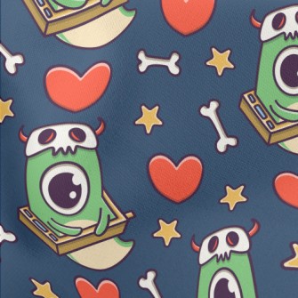 TV One-eyed Monster Lightweight Cotton Poplin