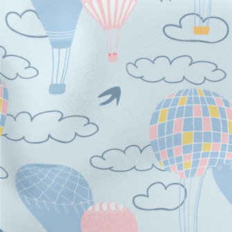 Hot Air Balloon Ride Lightweight Cotton Poplin