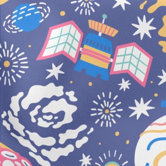 Universe Sky Lightweight Cotton Poplin