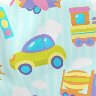 Colorful Toys Lightweight Cotton Poplin