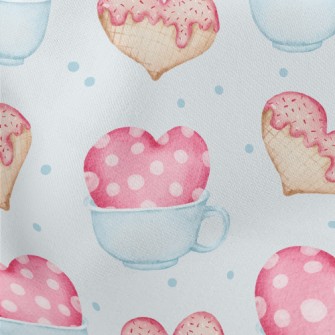 Sweetheart Cookie Coffee Lightweight Cotton Poplin