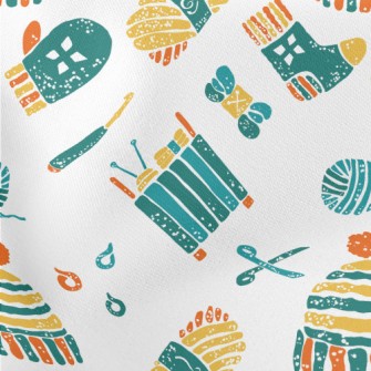 Finished Knitted Hat Lightweight Cotton Poplin