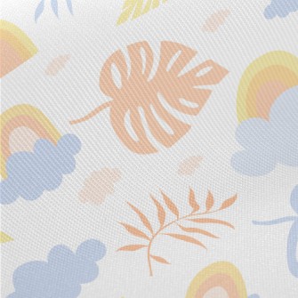 Rainbow And Palm Trees Midweight Cotton Poplin