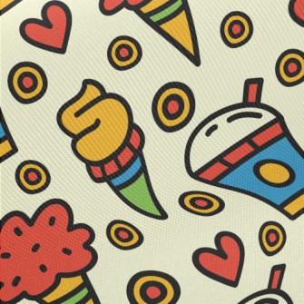 Delicious Ice Cream Midweight Cotton Poplin