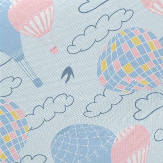 Hot Air Balloon Ride Midweight Cotton Poplin