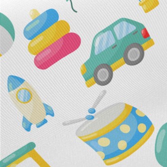 Transportation Toys Midweight Cotton Poplin