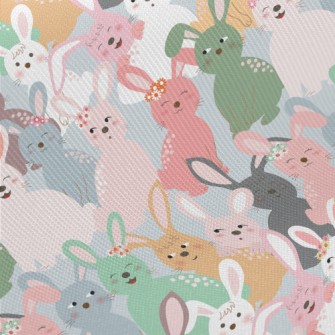 Playful Bunny Midweight Cotton Poplin