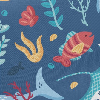Lively Marine Life Midweight Cotton Poplin
