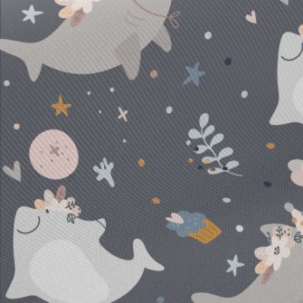 Good Night Shark Midweight Cotton Poplin