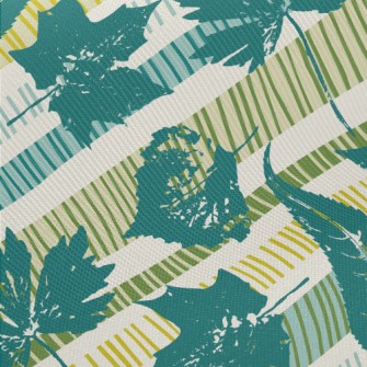 Artistic Arrangement Of Leaves Midweight Cotton Poplin