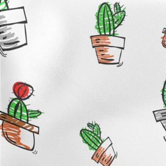 Succulent Cactus Potted Plants Stretch Ponte