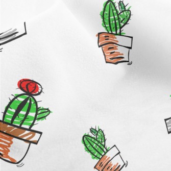 Succulent Cactus Potted Plants Micro Fleece