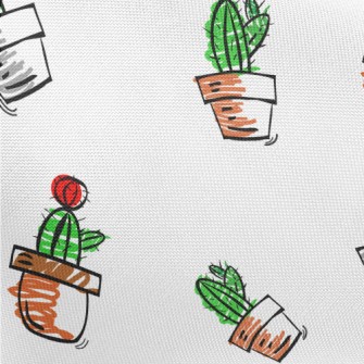 Succulent Cactus Potted Plants Pongee
