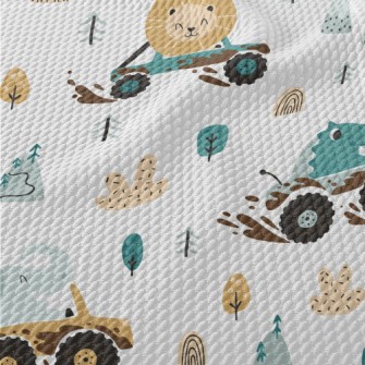 Animal Forest Off-Road Vehicle Birdseye Piqué