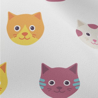 Cute Big Head Cat Chiffon