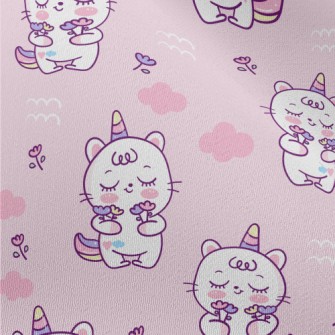 Super Cute Unicorn Kitten Chiffon