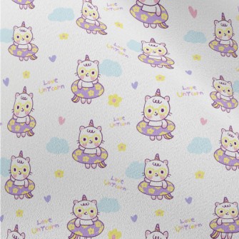 Unicorn Swimming Ring Cat Chiffon