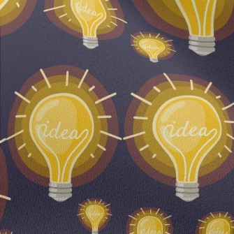 Glowing Shiny Light Bulb Chiffon