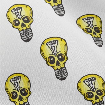 Skull Face Light Bulb Chiffon