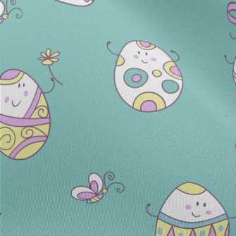Anthropomorphic Painted Eggs Chiffon