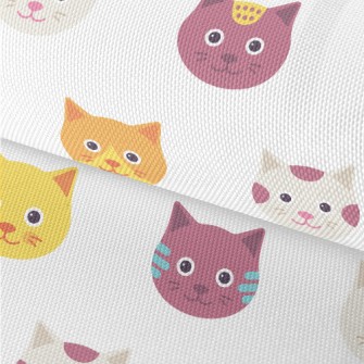 Cute Big Head Cat Waterproof Oxford