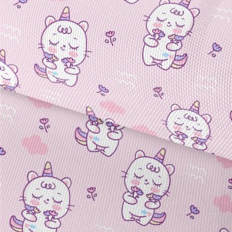 Super Cute Unicorn Kitten Waterproof Oxford