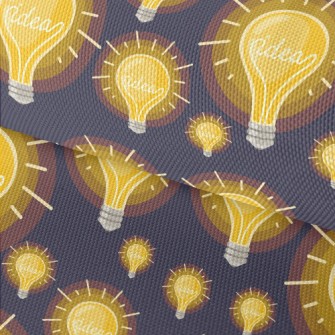 Glowing Shiny Light Bulb Waterproof Oxford