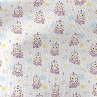 Unicorn Swimming Ring Cat Waterproof Canvas