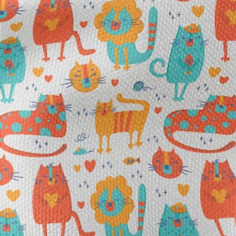 Bright Color Cat Waterproof Canvas