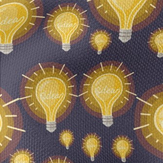 Glowing Shiny Light Bulb Waterproof Canvas