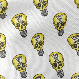 Skull Face Light Bulb Waterproof Canvas