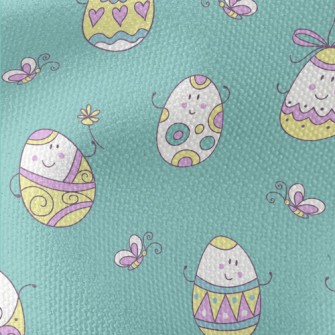 Anthropomorphic Painted Eggs Waterproof Canvas